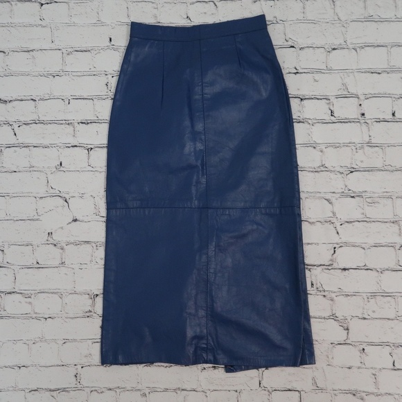 Leathercraft Process of America A Line‎ Leather Skirt Waist 24” Maxi - Picture 1 of 13